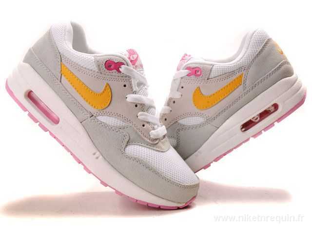 gris et rose Nike Air Max 87 chaussures (1)